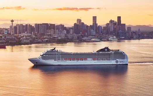 MSC Poesia Arrives to Seattle Marking the Start of MSC Cruises First Alaska Season